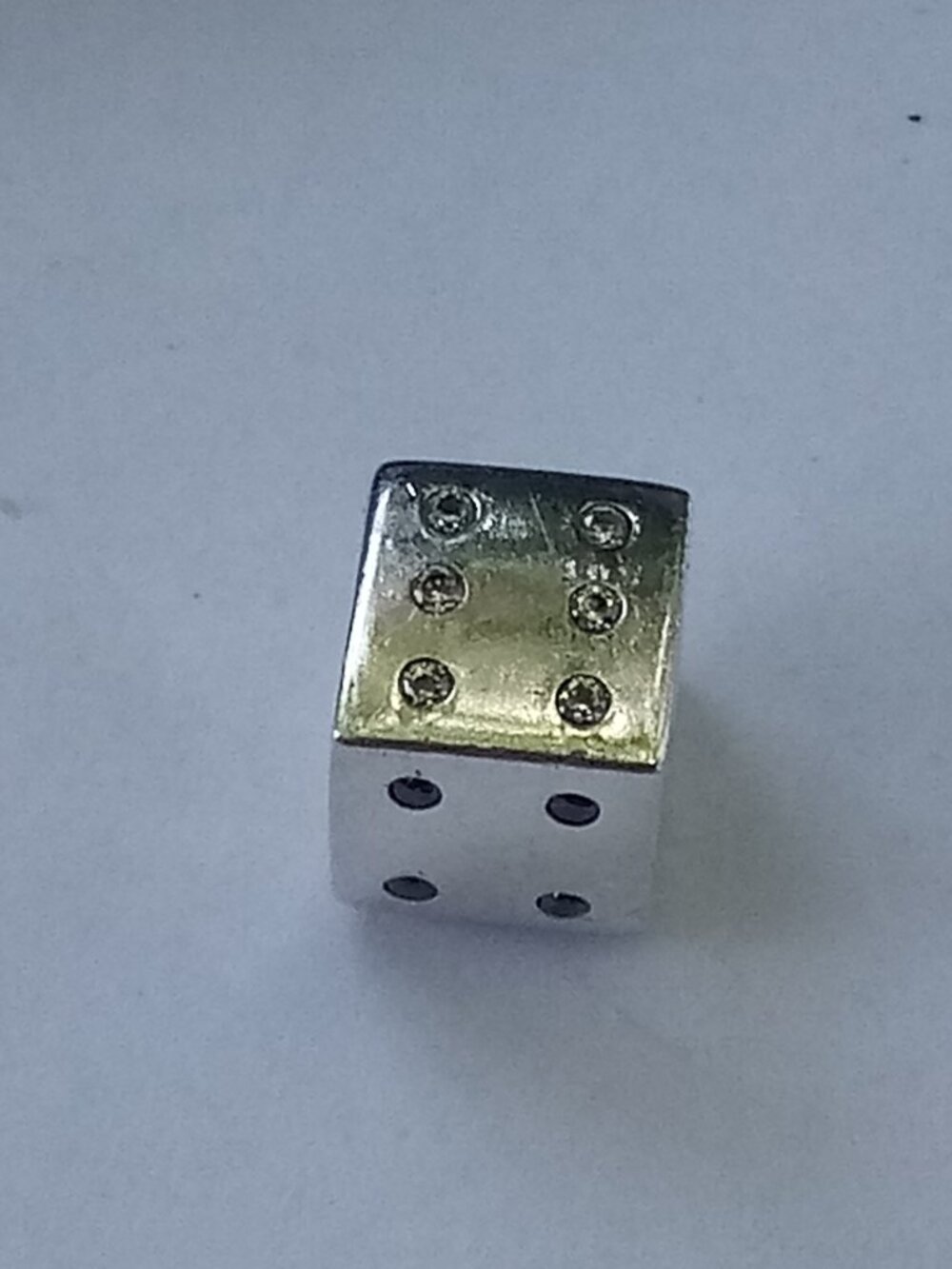 Authentic Pandora Good Luck Dice Charm S925  ALE Sterling Silver 791269CZ